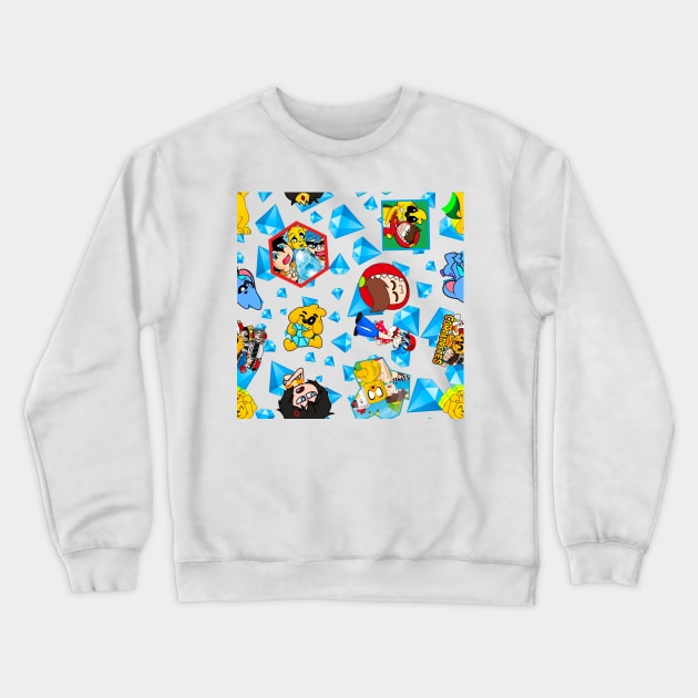 the compas, mikecrack diamantito Crewneck Sweatshirt by bangueran